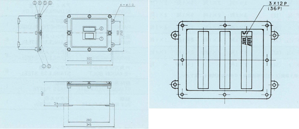 安全増防爆型接続箱 SPJB-1 20_外形寸法図